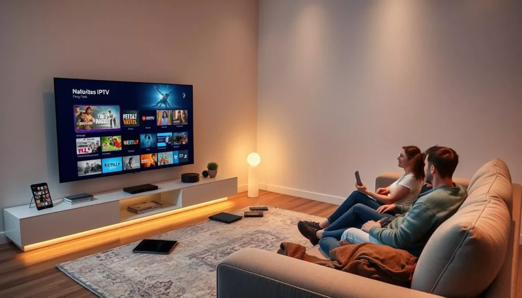 Krooz TV interface on smart TV